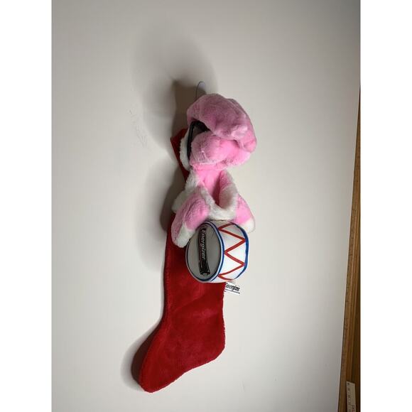 Energizer Battery Plush Christmas Bunny Stocking Large Playing the Drum 1993 - Picture 4 of 12